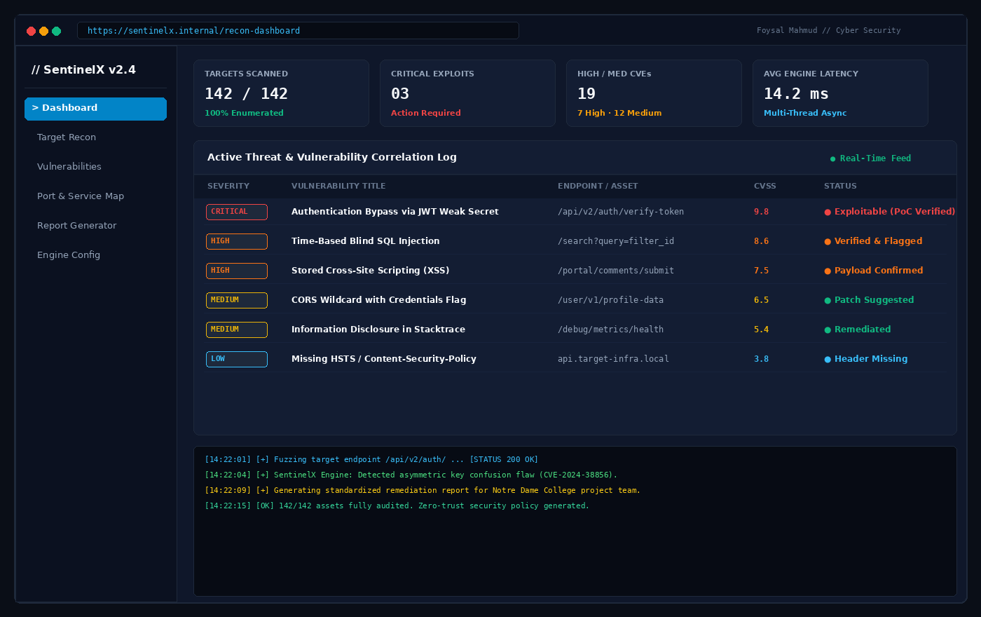 SentinelX Threat Intelligence & AST Scanner